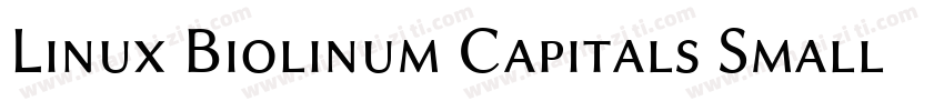Linux Biolinum Capitals Small CapsV字体转换